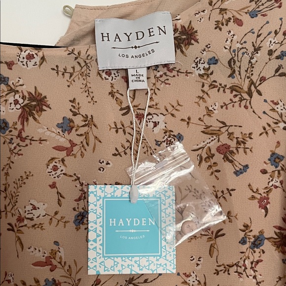 Gorgeous Floral Print Beige Dress - Picture 2 of 6